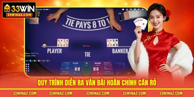 Quy trình diễn ra ván bài hoàn chỉnh cần rõ